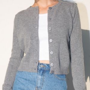 ⚡️SOLD⚡️Brandy Melville Wool Sweater Cardigan in Dark Grey